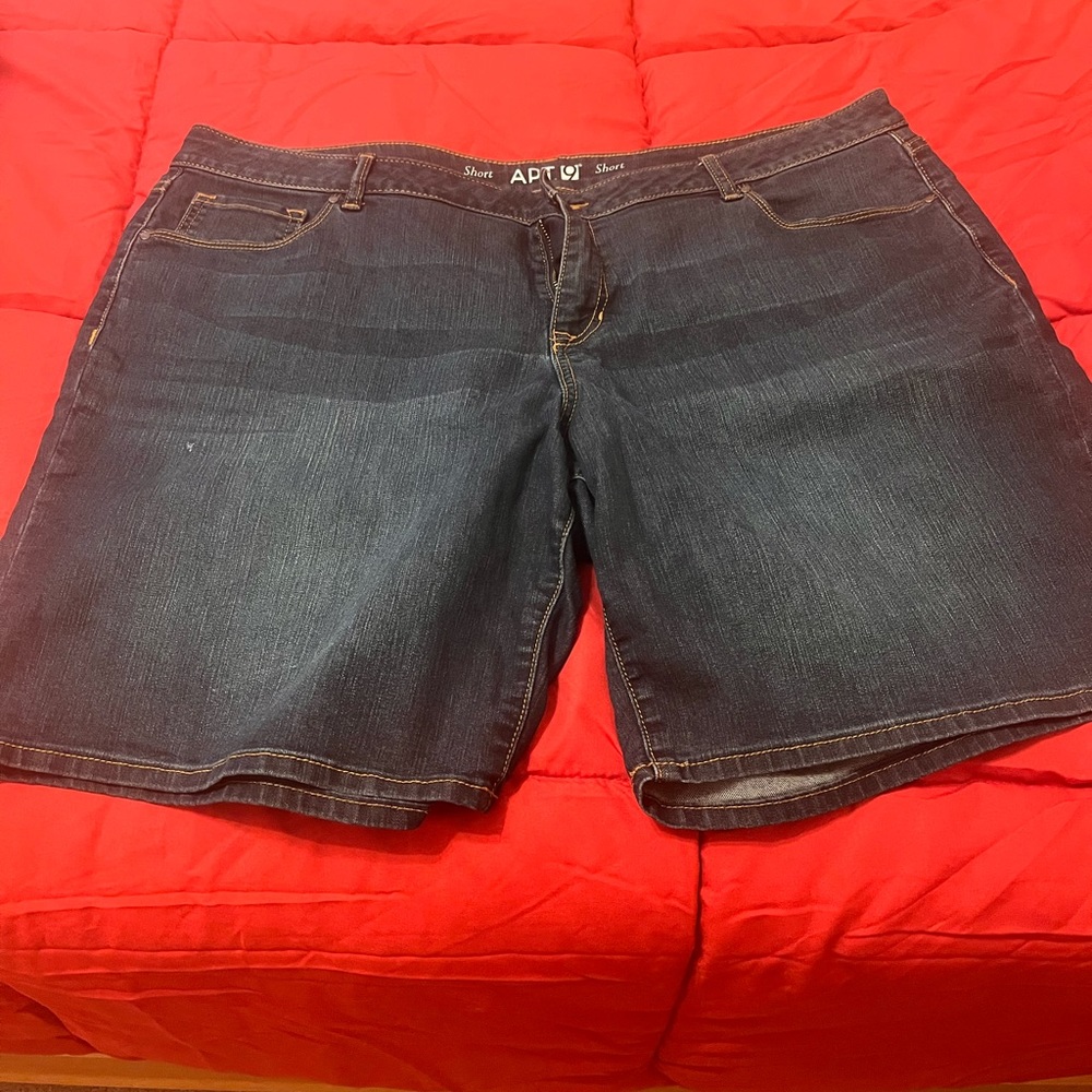 Size 18 denim shorts